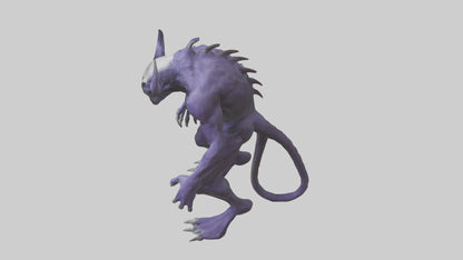 Evil shapeshifter model VR / AR / low-poly