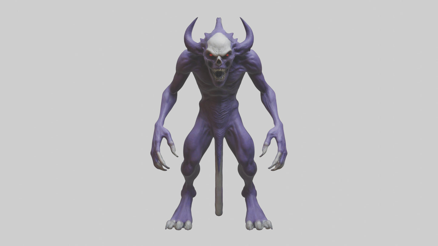 Evil shapeshifter model VR / AR / low-poly