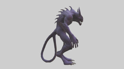 Evil shapeshifter model VR / AR / low-poly