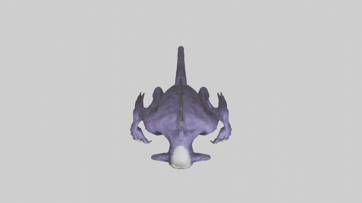 Evil shapeshifter model VR / AR / low-poly