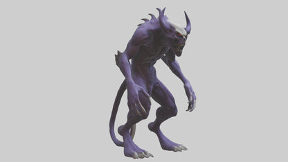 Evil shapeshifter model VR / AR / low-poly