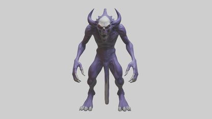 Evil shapeshifter model VR / AR / low-poly