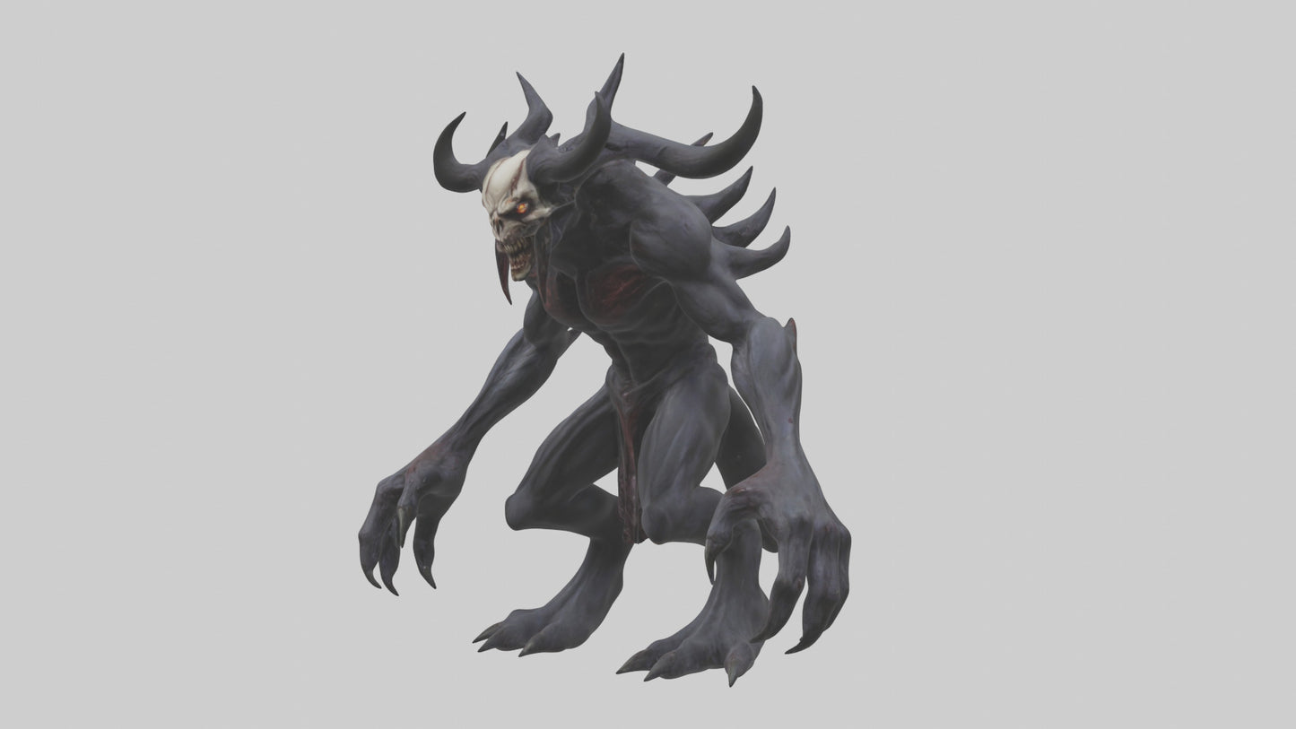 3D model Evil spawn model VR / AR / low-poly