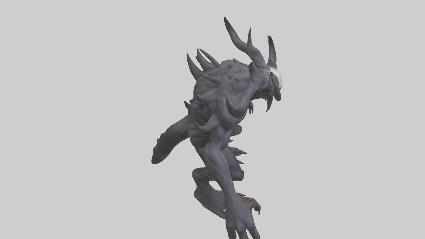 3D model Evil spawn model VR / AR / low-poly
