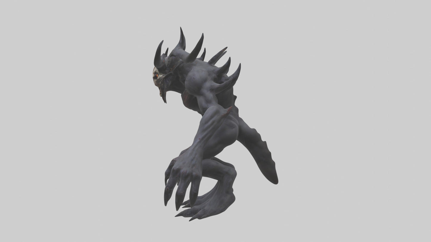 3D model Evil spawn model VR / AR / low-poly