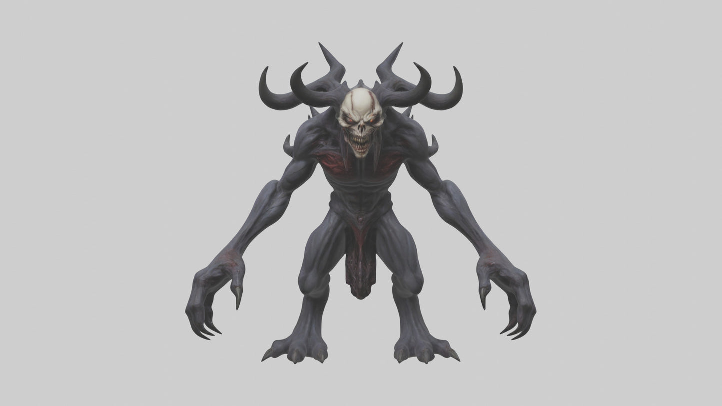 3D model Evil spawn model VR / AR / low-poly
