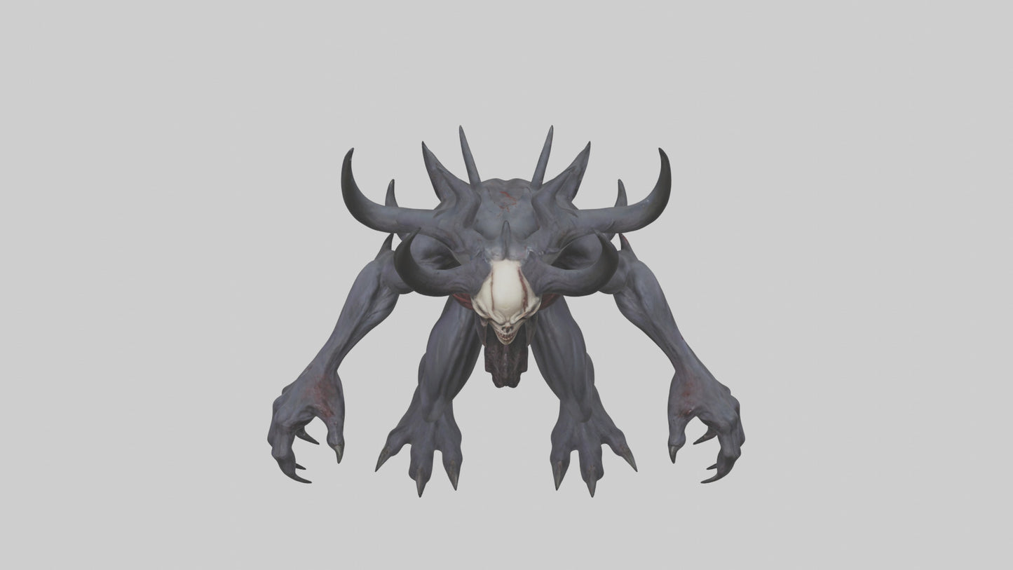 3D model Evil spawn model VR / AR / low-poly