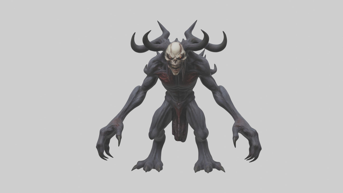 3D model Evil spawn model VR / AR / low-poly