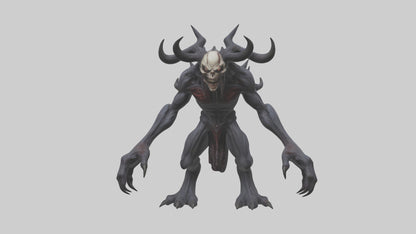 3D model Evil spawn model VR / AR / low-poly