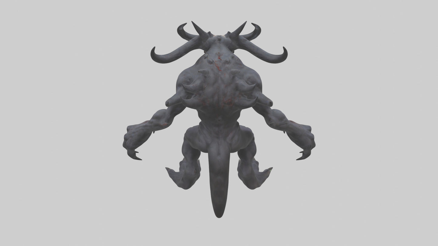 3D model Evil spawn model VR / AR / low-poly
