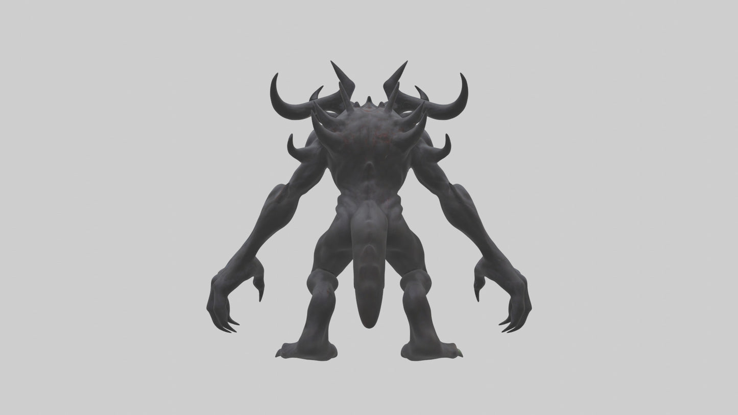3D model Evil spawn model VR / AR / low-poly