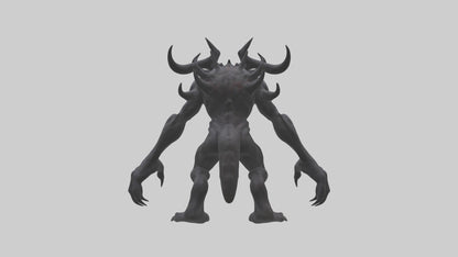 3D model Evil spawn model VR / AR / low-poly