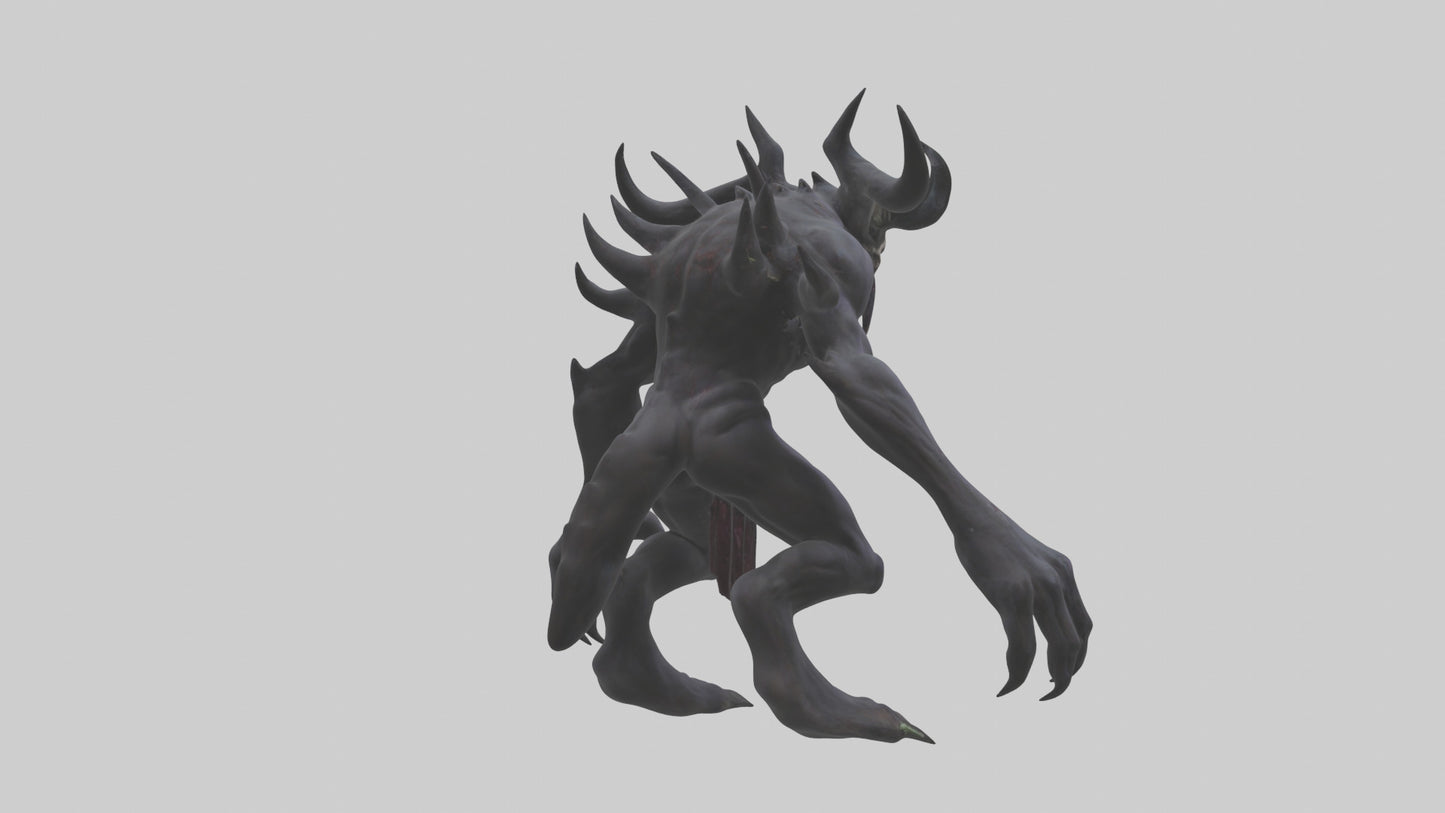3D model Evil spawn model VR / AR / low-poly
