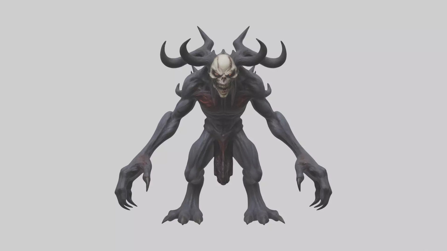 3D model Evil spawn model VR / AR / low-poly