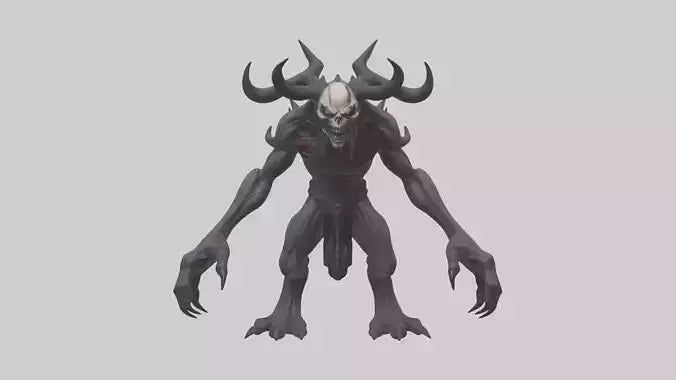 3D model Evil spawn model VR / AR / low-poly