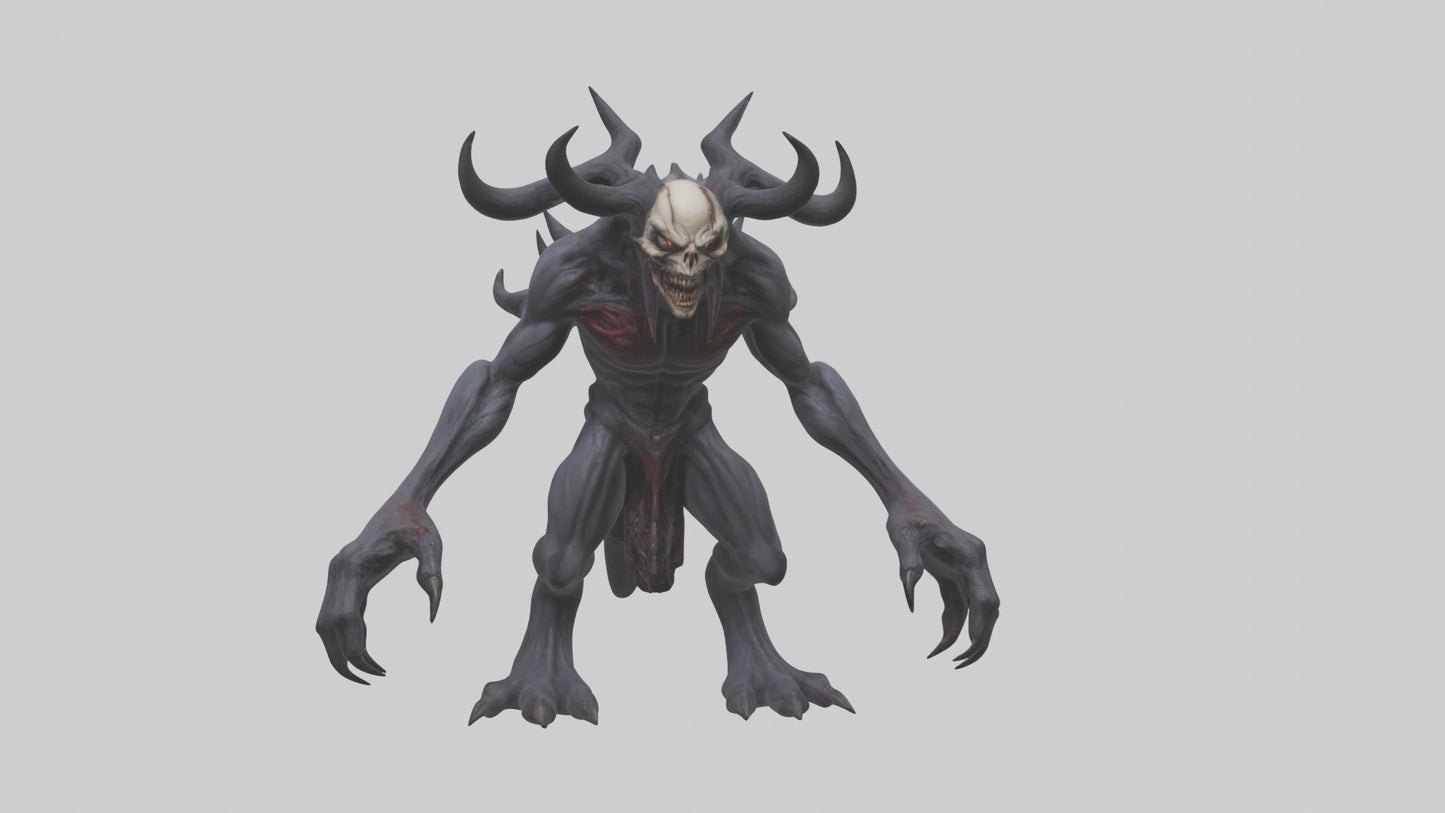 3D model Evil spawn model VR / AR / low-poly
