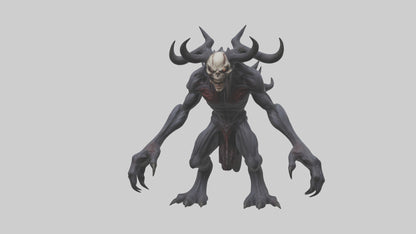 3D model Evil spawn model VR / AR / low-poly