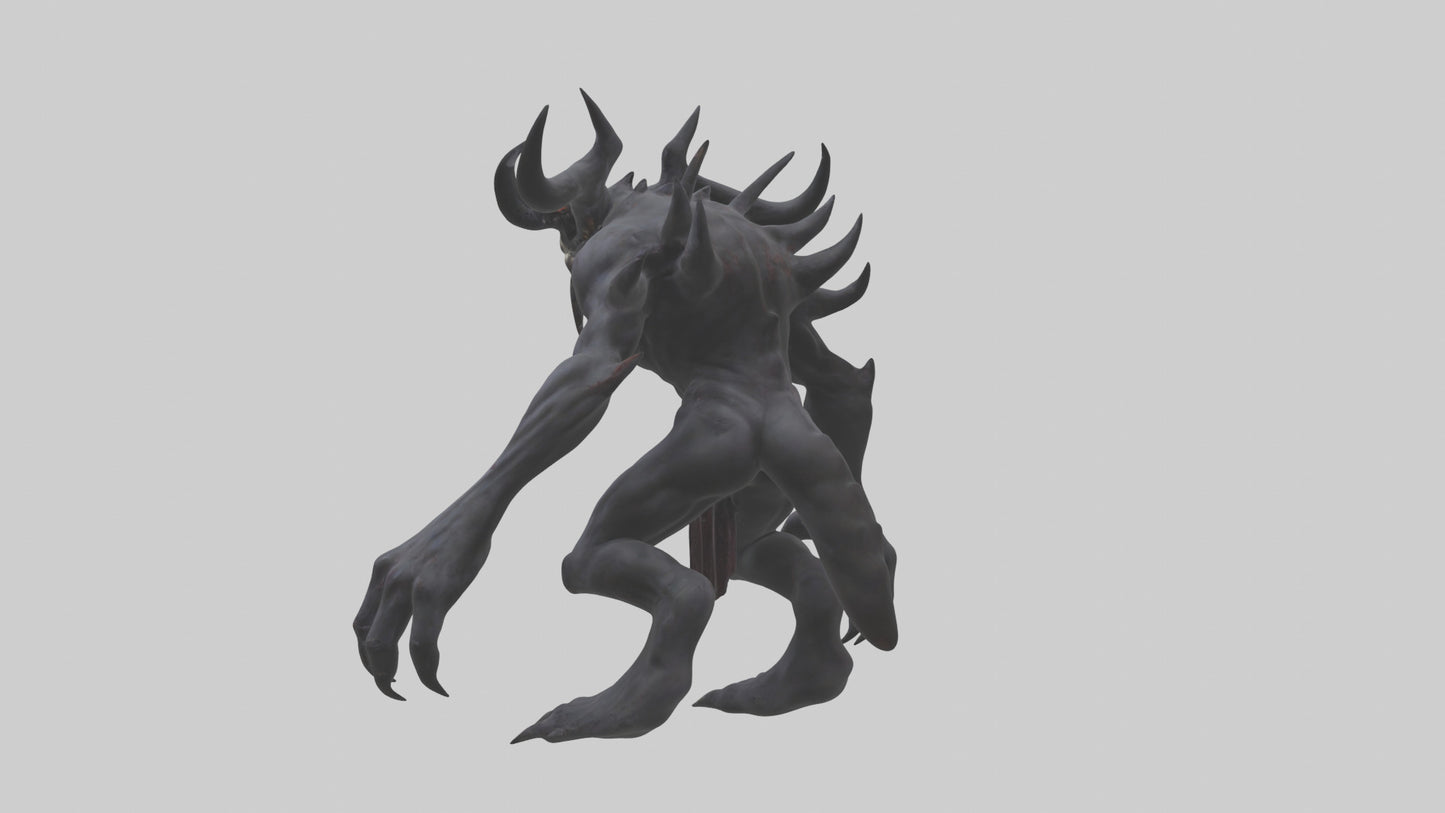 3D model Evil spawn model VR / AR / low-poly