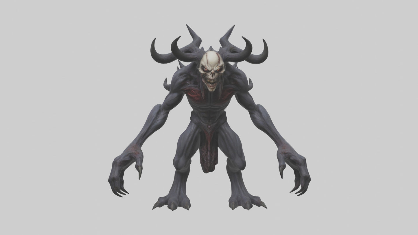 3D model Evil spawn model VR / AR / low-poly