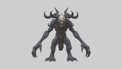 3D model Evil spawn model VR / AR / low-poly