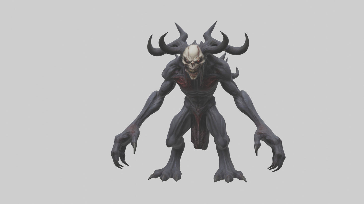 3D model Evil spawn model VR / AR / low-poly