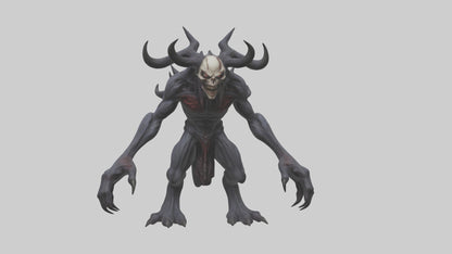 3D model Evil spawn model VR / AR / low-poly