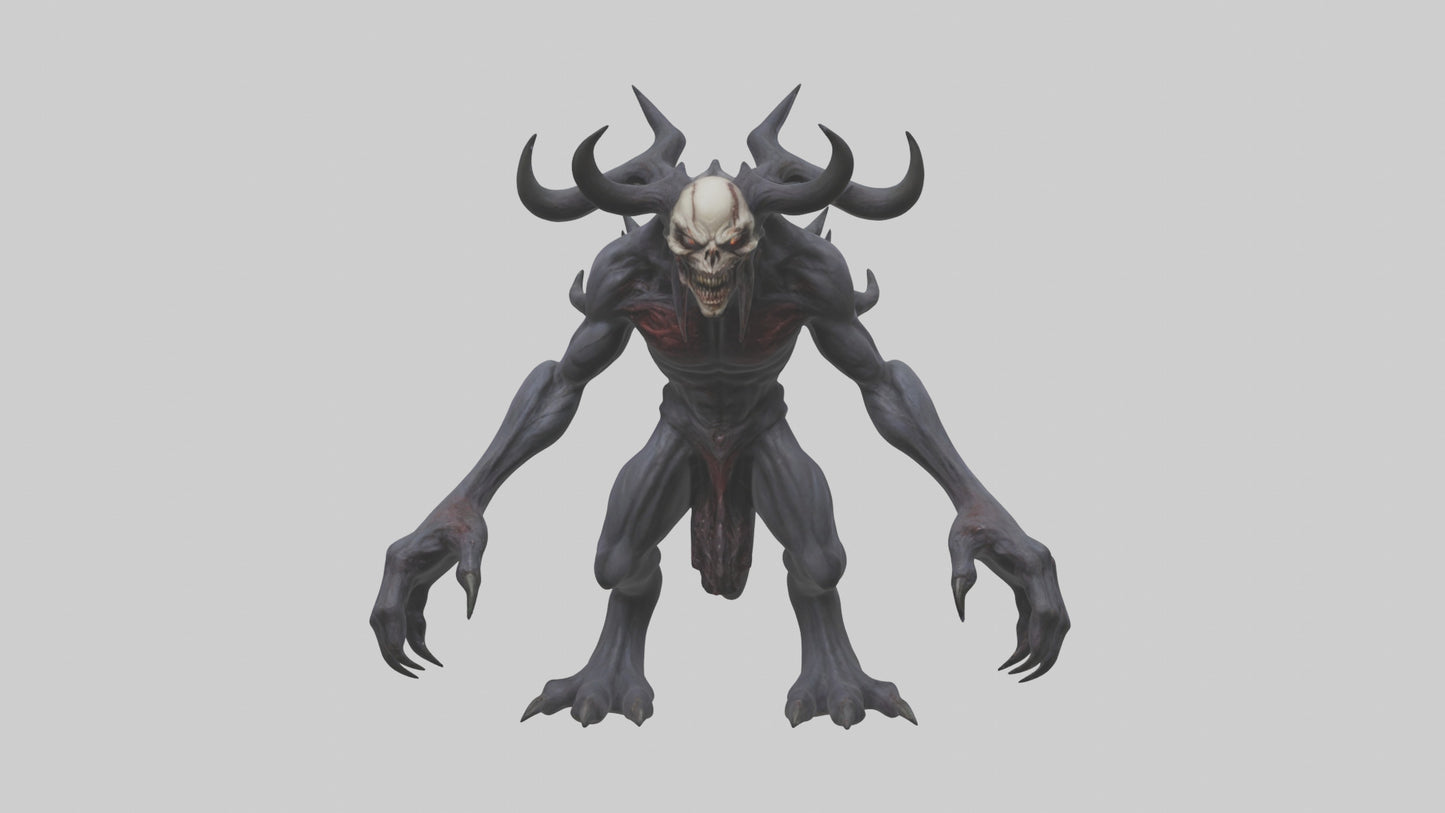 3D model Evil spawn model VR / AR / low-poly