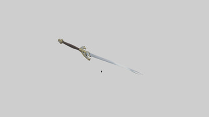 3D model Excalibur Sword model VR / AR / low-poly
