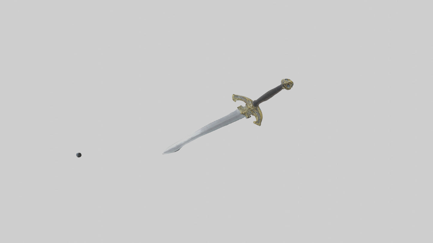 3D model Excalibur Sword model VR / AR / low-poly