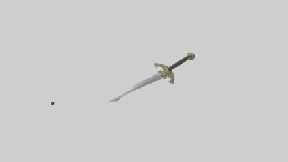 3D model Excalibur Sword model VR / AR / low-poly