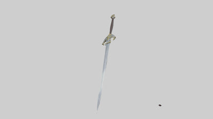 3D model Excalibur Sword model VR / AR / low-poly