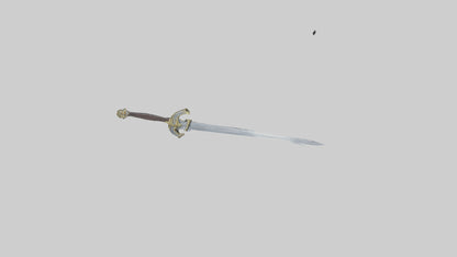 3D model Excalibur Sword model VR / AR / low-poly