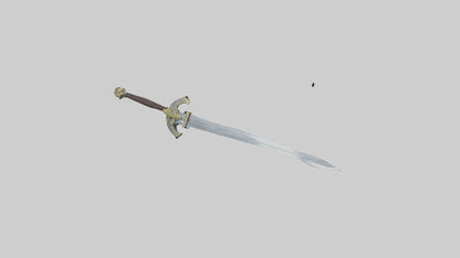 3D model Excalibur Sword model VR / AR / low-poly