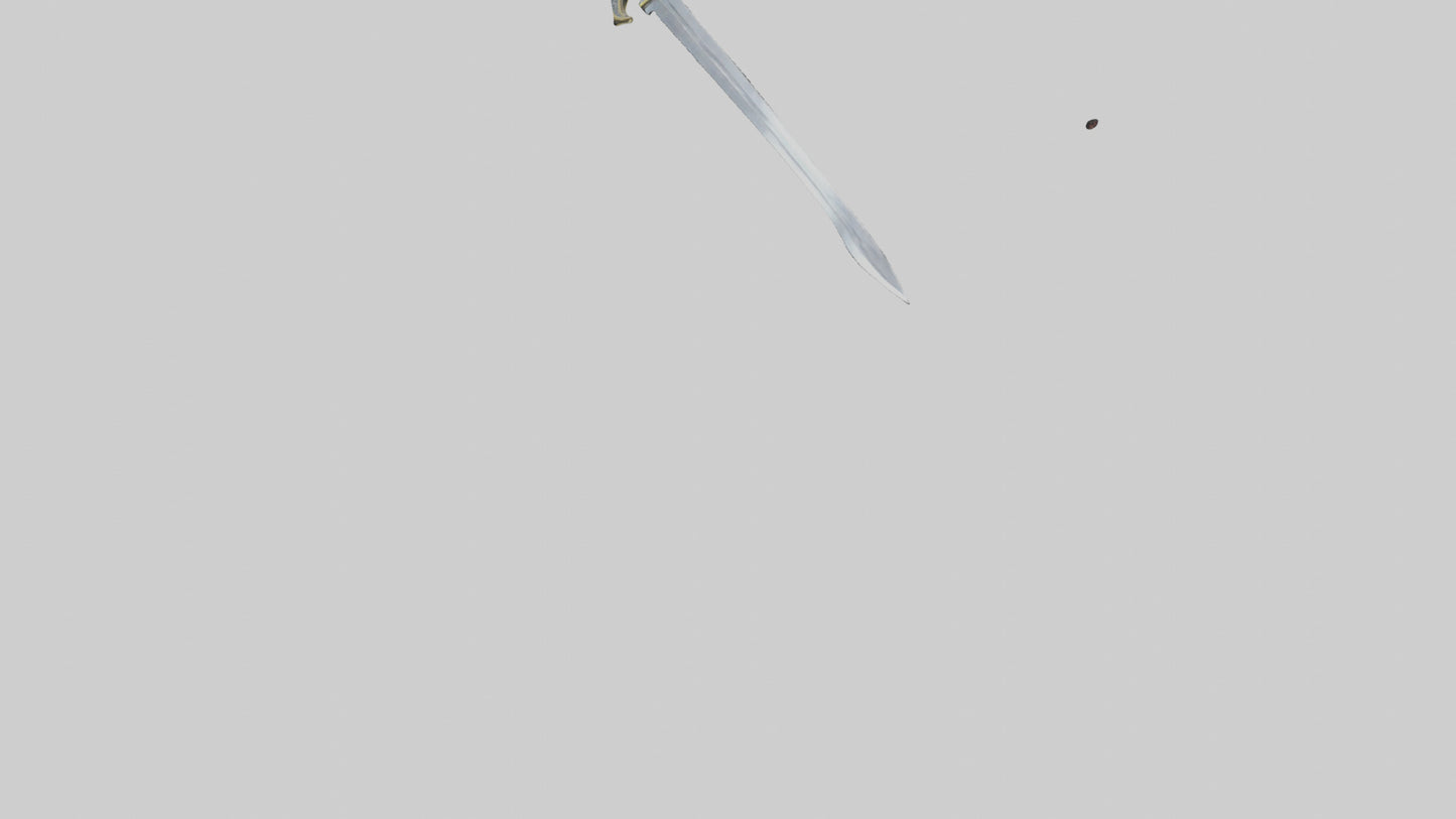 3D model Excalibur Sword model VR / AR / low-poly