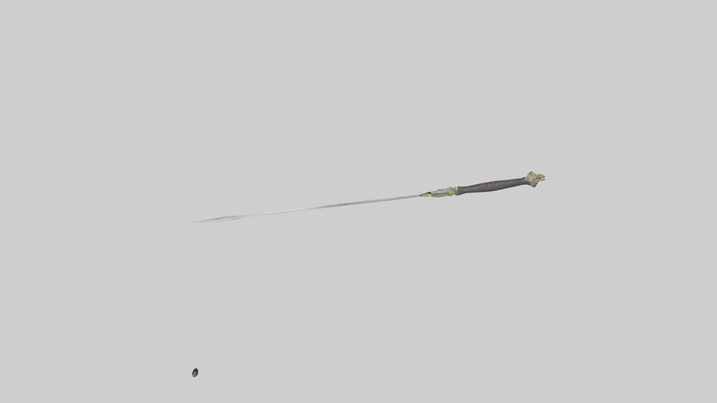 3D model Excalibur Sword model VR / AR / low-poly