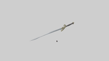 3D model Excalibur Sword model VR / AR / low-poly
