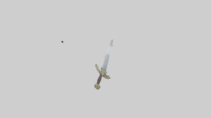 3D model Excalibur Sword model VR / AR / low-poly