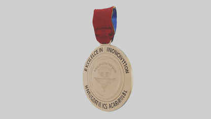 3D model Excellence in Innovation Medal model VR / AR / low-poly