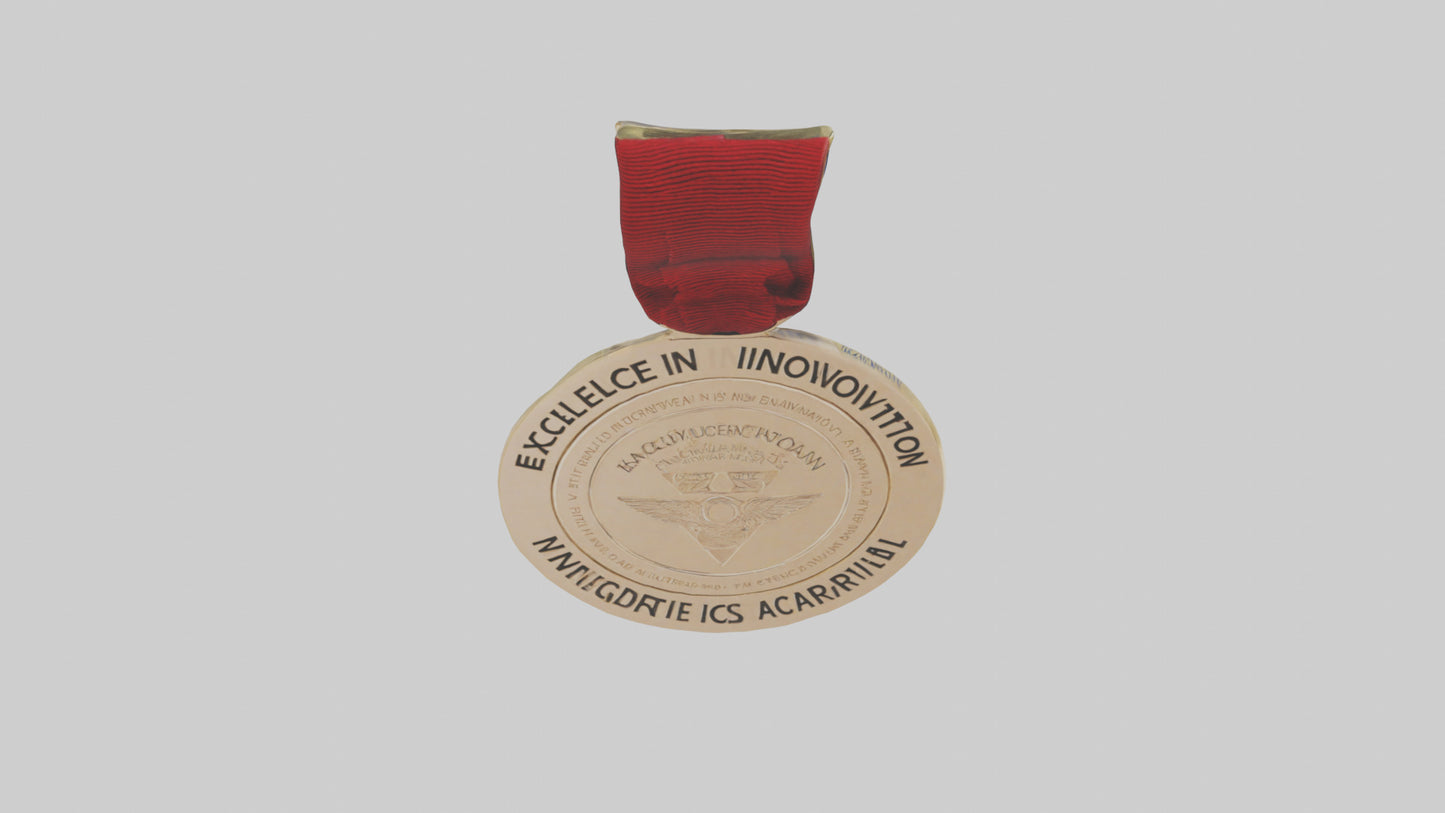 3D model Excellence in Innovation Medal model VR / AR / low-poly