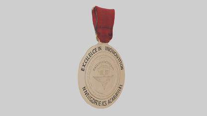 3D model Excellence in Innovation Medal model VR / AR / low-poly