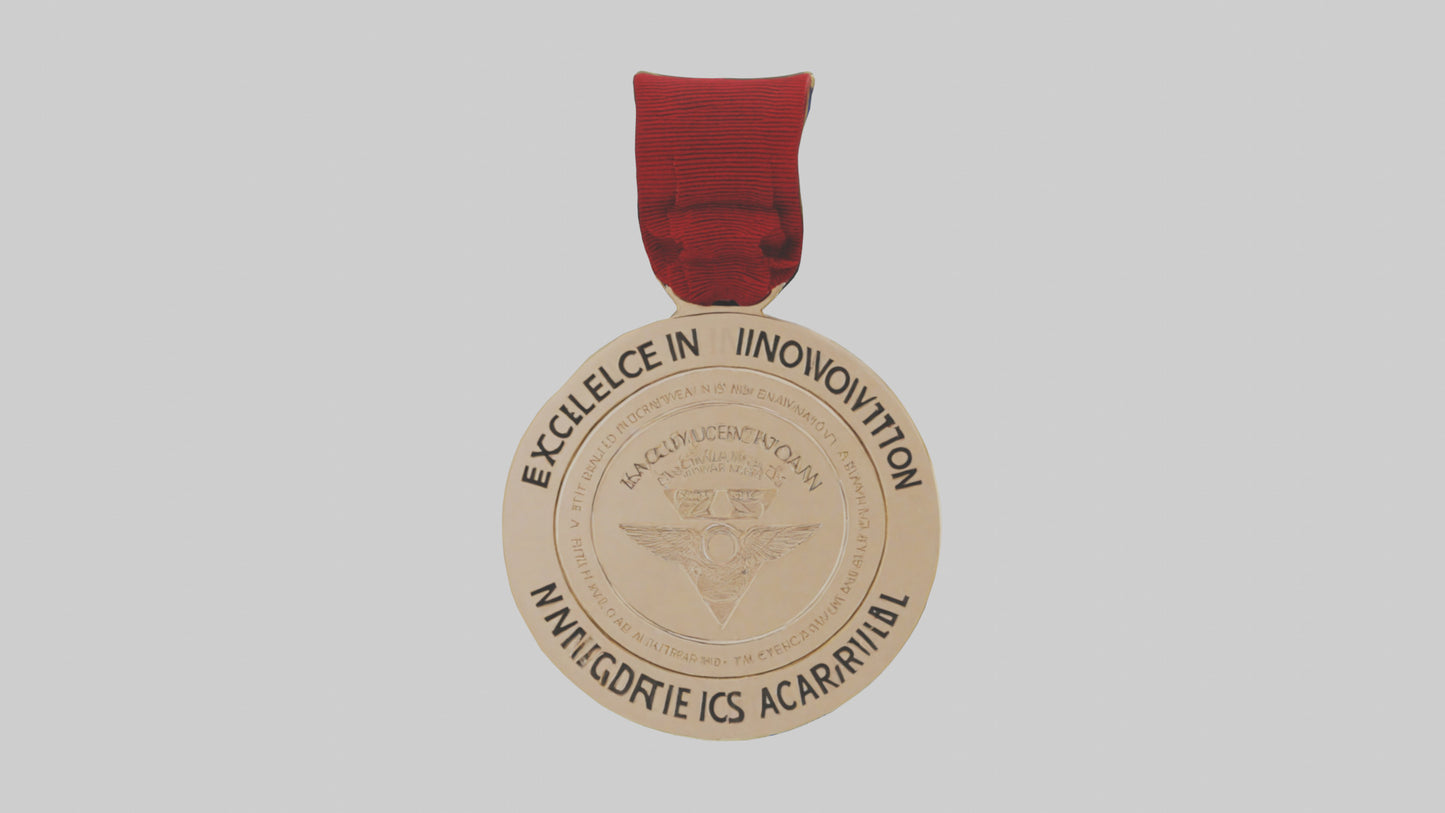 3D model Excellence in Innovation Medal model VR / AR / low-poly