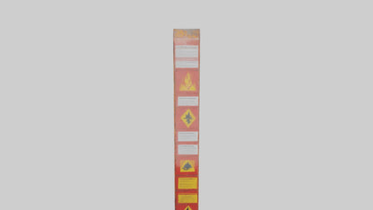 Explosion Risk Danger Sign model 3D model