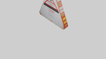 Explosion Risk Danger Sign model 3D model