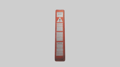 Explosive Risk Danger Sign model 3D model