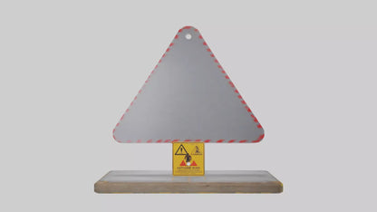 Exposure Risk Caution Sign model 3D model