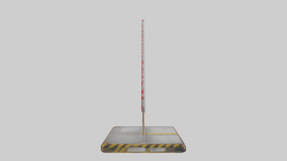 Exposure Risk Caution Sign model 3D model