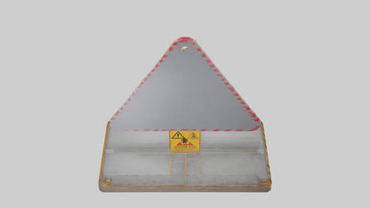 Exposure Risk Caution Sign model 3D model