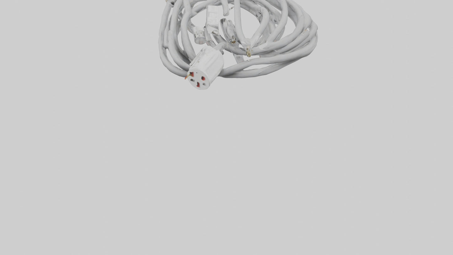 Extension cord model 3D model