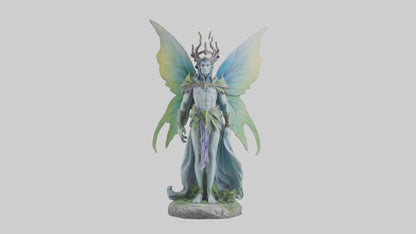 Faerie King statue model VR / AR / low-poly