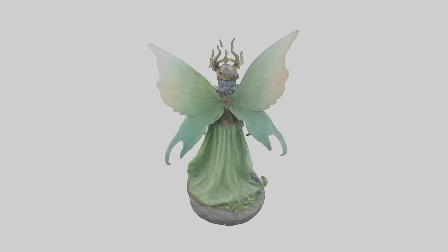 Faerie King statue model VR / AR / low-poly